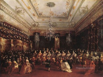 Francesco Guardi Painting - Ladies Concert at the Philharmonic Hall Venetian School Francesco Guardi